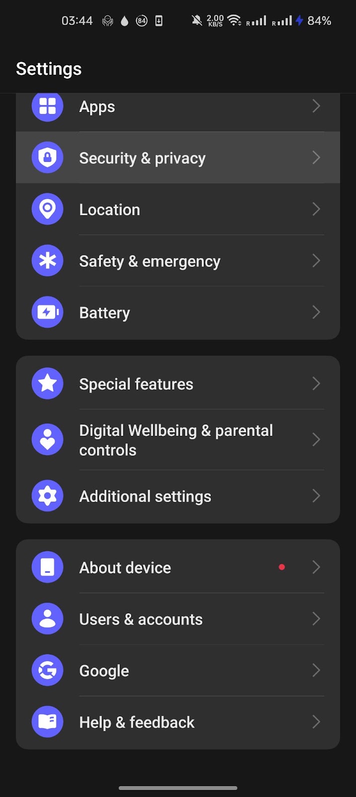 Android-Einstellungen: Installation aus unbekannten Quellen zulassen