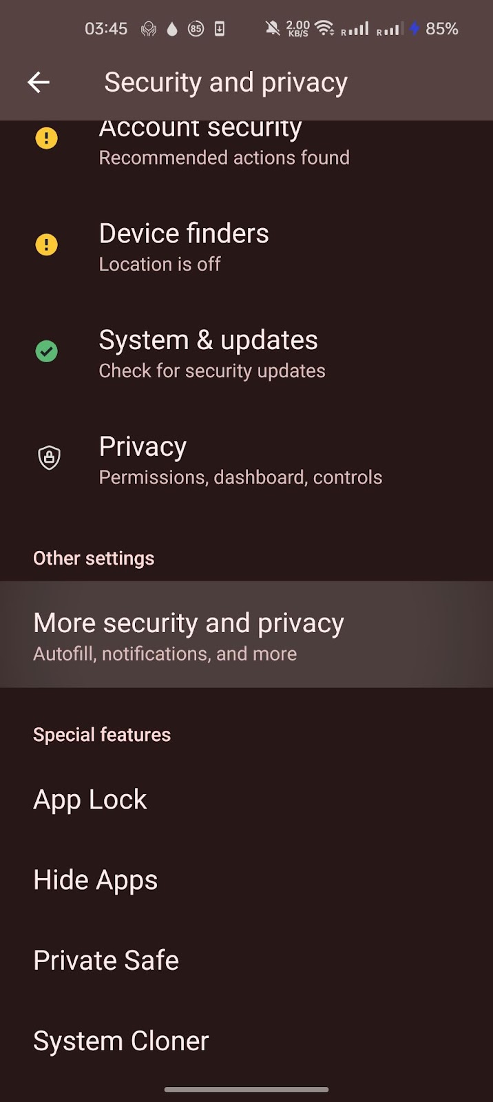 Android-Einstellungen: Installation aus unbekannten Quellen zulassen